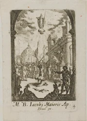 Martyrium des Heiligen Jakobus des Älteren, Platte vier aus Die Martyrien der Apostel