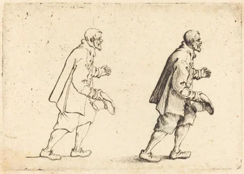Bauer mit Hut in der Hand