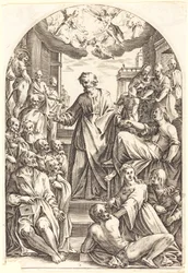 Petrus erweckt Tabitha, 1608-1611