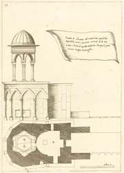 Plan und Aufriss der Kirche vom Heiligen Grab