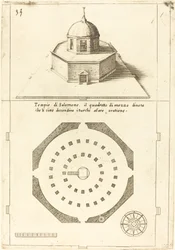 Plan und Darstellung des Tempels von Salomo, 1619