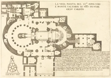 Plan des Heiligen Grabes und des Kalvarienbergs