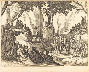Heiliger Johannes predigt in der Wüste