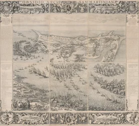 Belagerung der Zitadelle von Saint Martin auf der Insel Ré