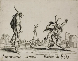 Smaraolo cornuto - Ratsa di Boio, Tafel 4 aus Balli di Sfessania