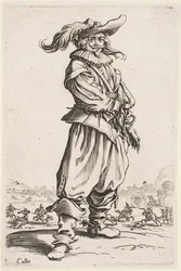 Soldat mit Federhut, aus der Serie „Der Adel von Lothringen“