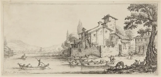 Die Bootsfahrt, aus der Serie Diverse Vedute Designate in Fiorenza (Verschiedene in Florenz entworfene Landschaften)