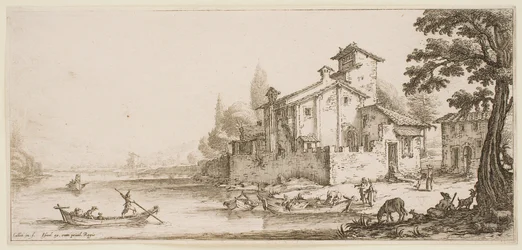 Die Bootsfahrt, aus der Serie „Die Landschaften von Florenz“