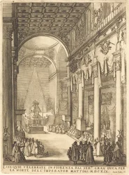 Der Katafalk des Kaisers Matthias