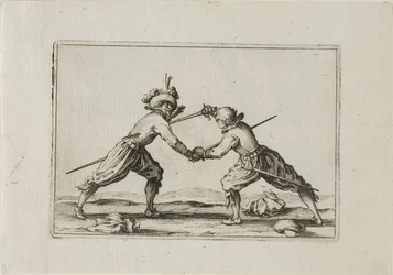 Das Duell mit Schwertern, aus Die Caprices