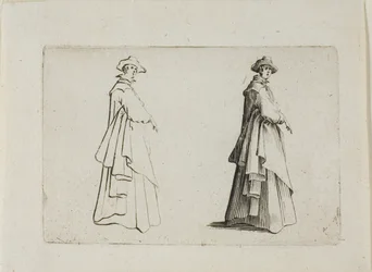 Die Dame mit voller Kleidung, aus Die Caprices