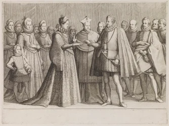 Die Hochzeit Ferdinands I. mit Christine von Lothringen, aus der Serie „Das Leben Ferdinands de Medici“