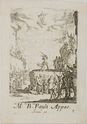 Das Martyrium des Heiligen Paulus, Platte zwei aus Die Martyrien der Apostel