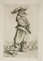 Der Soldat mit dem Federhut, Platte drei aus La Noblesse