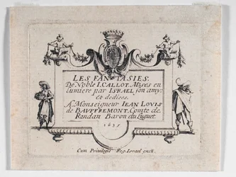 Titelseite von Les Fantaisies