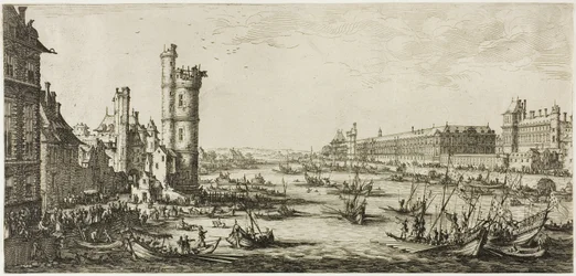 Ansicht des Louvre