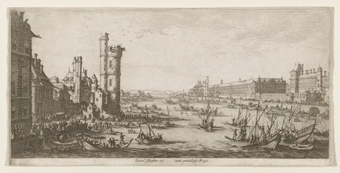 Ansicht des Louvre
