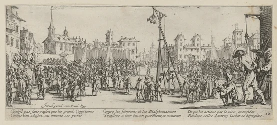 Wippgalgen, Blatt 10 der Folge "Grauen des Krieges"