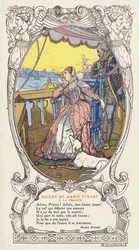 Maria Stuart nimmt Abschied von Frankreich und kehrt nach Schottland zurück nach dem Tod ihres Mannes, König Franz II. von Frankreich