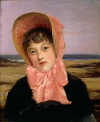 Mädchen mit rosa Hut