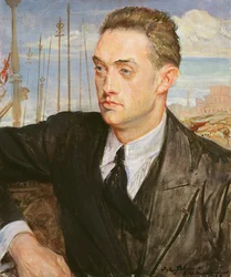 Porträt von Henry de Montherlant (1895-1972), 1923