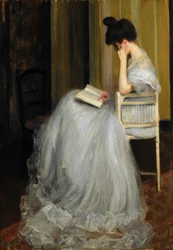 Frau beim Lesen