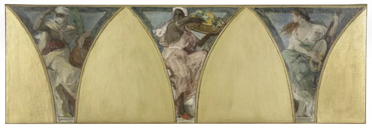 Skizze für das Pariser Rathaus: Algerien. Guyana. Provence, um 1888
