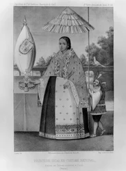 Inka-Prinzessin in Nationaltracht, 1852