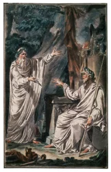 Keltische Druiden, ca. 1790 (Gravur)