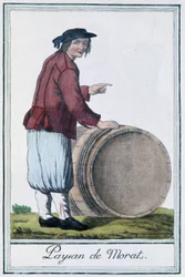 Bauer von Morat (Schweiz) - in „Encyclopedia of Travels“ von Grasset St Sauveur, ed. 1796