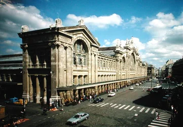 Ansicht der Fassade des Gare du Nord, erbaut 1861-63