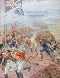 Napoleon (1769-1821) bei der Belagerung von Toulon, 17. Dezember 1793, Illustration aus 