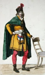 Zivile Kleidung eines französischen Bürgers, ca. 1795