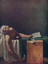 Marat ermordet, Der Tod von Marat, 1793, 1937
