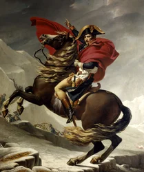 Napoleon Bonaparte überquert die Alpen am Großen Sankt Bernhard