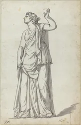 Römische Statue einer Muse (Anchyrrhoe)