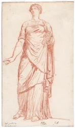 Statue der Flora von vorne gesehen, im Palazzo Giustiniani, Rom