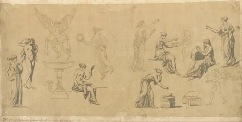 Studien klassischer Frauen mit Eros