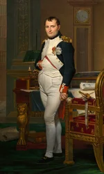 Der Kaiser Napoleon in seinem Arbeitszimmer in den Tuilerien