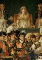 Die Krönung Napoleons I. durch Papst Pius VII. in der Kathedrale Notre-Dame de Paris …