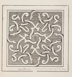 Entwurf für ein Parterre, aus Theatre des Plans et Jardinages, veröffentlicht 1652