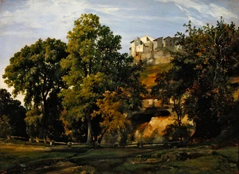 Landschaft, Blick auf Marino, 1826