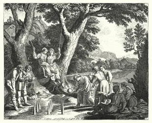 Bauern beim Entspannen