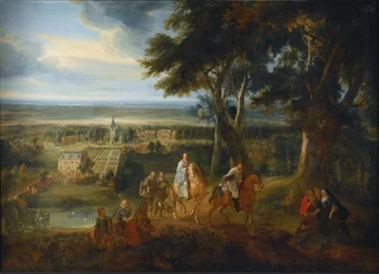 Rudolf von Habsburg übergibt sein Pferd einem Priester, der das Viaticum bringt, ca. 1613-86