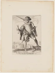 Soldat mit Arkebuse, aus Offiziere und Soldaten der Leibgarde von Kaiser Rudolf II.