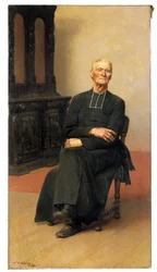 Porträt eines alten Priesters