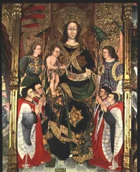Madonna mit Kind, zentrales Panel des Paeria-Altars, der dem Heiligen Michael gewidmet ist