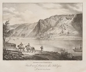 Niederösterreich, Stadt und Ruinen des Schlosses