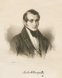 Porträt des Komponisten Norbert Burgmüller, 1836