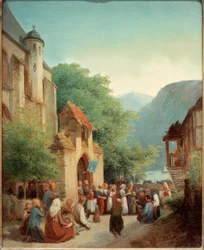 Prozession am Rhein